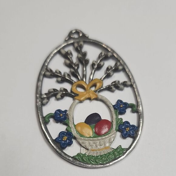 Colorful Easter Egg Hand Painted Made In Germany Ornament - Picture 1 of 3